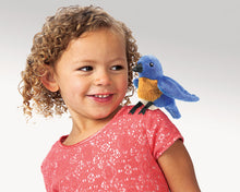 Load image into Gallery viewer, Bluebird Finger Puppet by Folkmanis